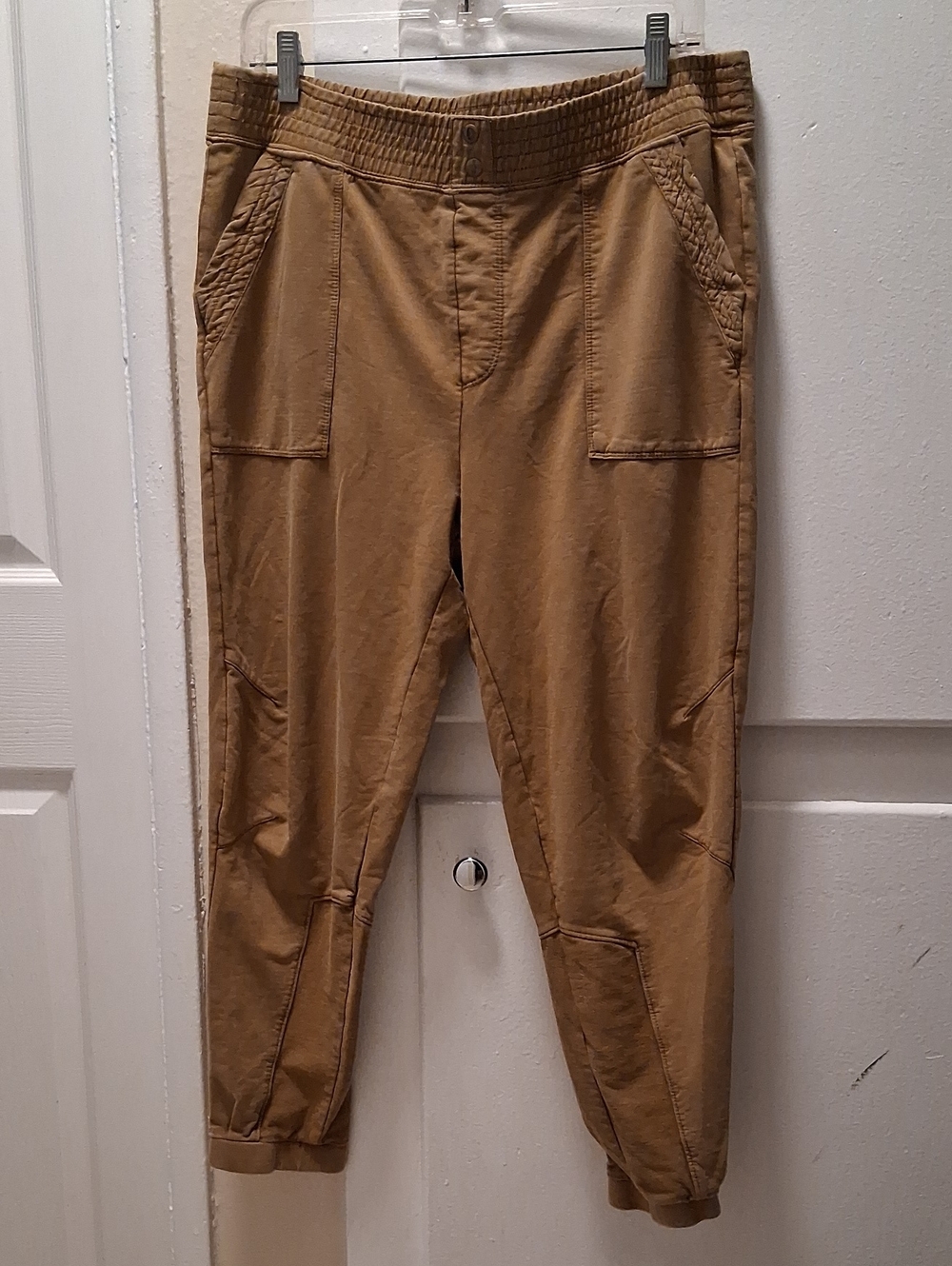 Anthropologie Tan Track Jogger Pants
